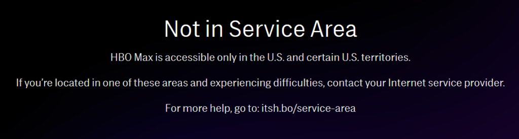 How to Fix HBO Max Not in Service Area Error (Easy Guide 2025) - My Vpn Hub
