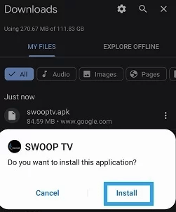 How to Install the Swoop TV Apk on Android 