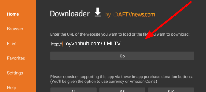 ILML TV app downloaded on Firestick