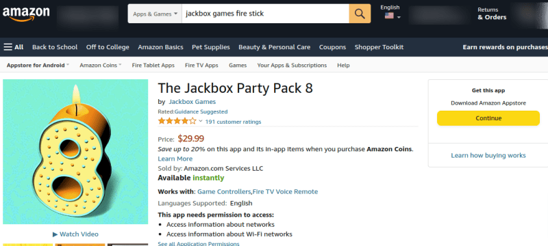 How to add Jackbox Games on Firestick?