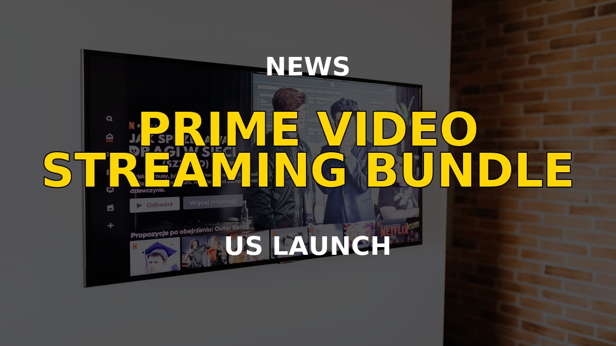 Prime Video streaming bundle on a smart TV screen