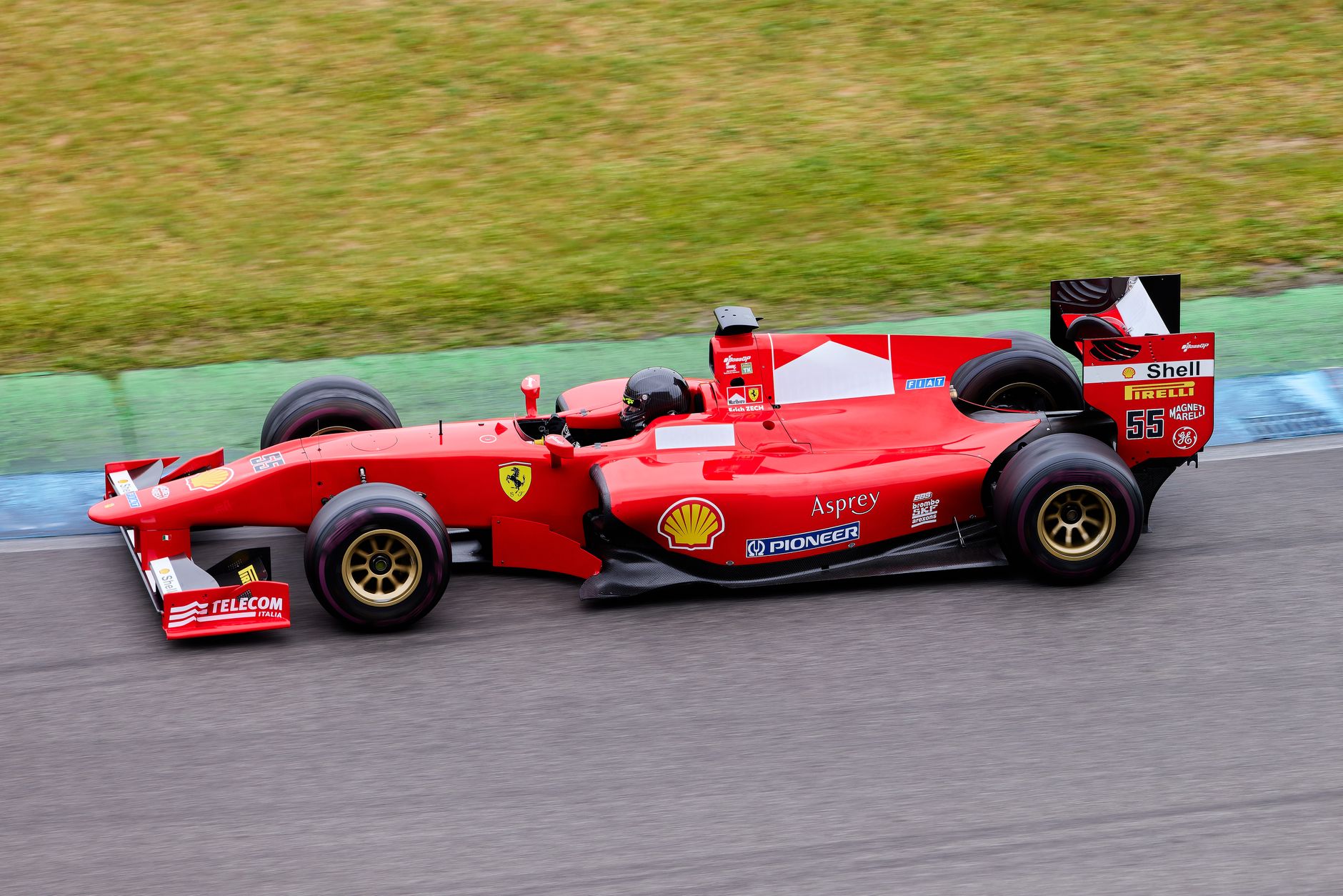 Formula 1 race streaming on a television with a VPN connection