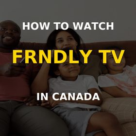 Family watching streaming television at home with a VPN connection