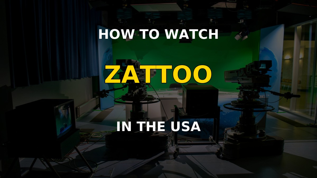 German-language live television streaming on a living room screen in the USA